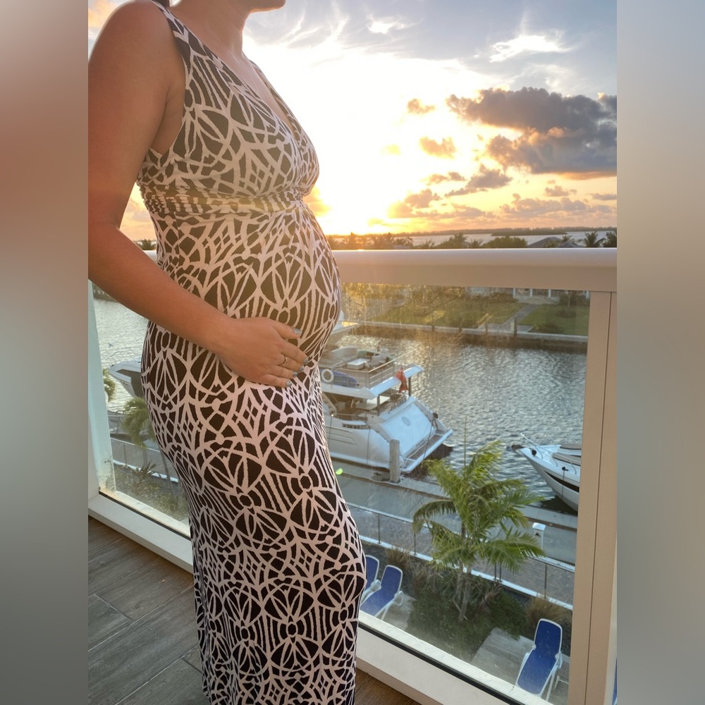Tart Women's Maxi Dress - Navy and White